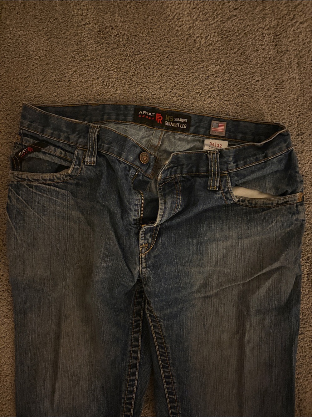 Ariat Men's Straight Leg Jeans - Blue